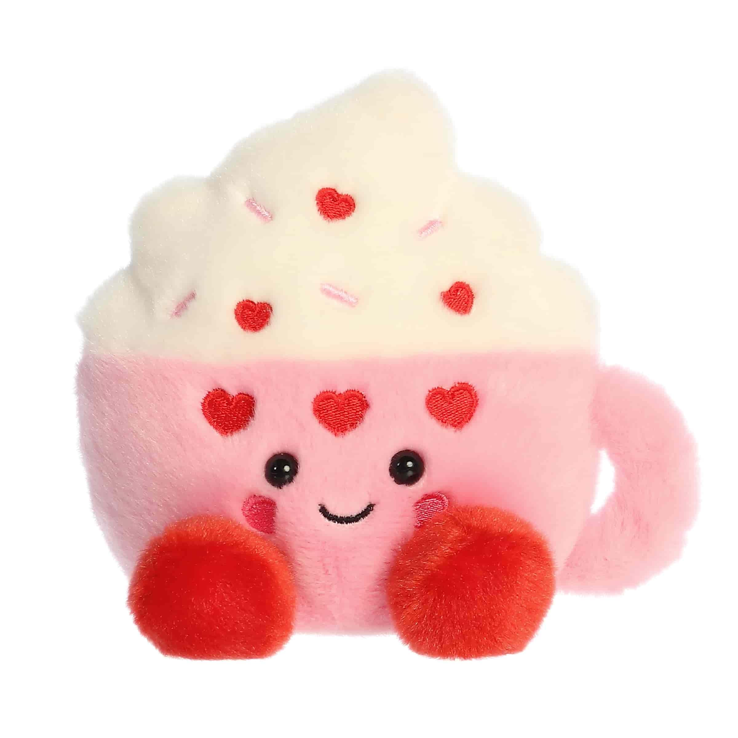 Amazon.com: Aurora Adorable Palm Pals Harper Heart Latte Stuffed